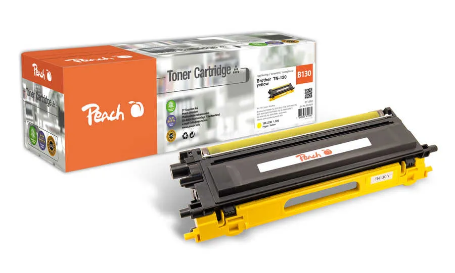 Peach  Toner Module jaune, compatible avec
 TN-130Y Brother HL-4070 CDW