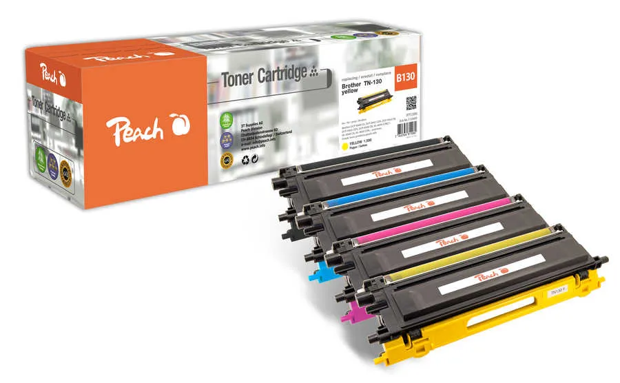 Peach Multipack , compatible avec
 TN-130 Brother HL-4070 CDW