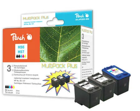 Peach  Multipack Plus cartouche d'encre, compatible avec
 No. 56*2, No. 57, SA342AE HP DeskJet 9670