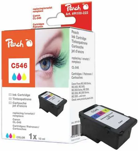 Peach  tête d'impression couleur compatible avec
 CL-546, 8289B001 Canon Pixma IP 2820