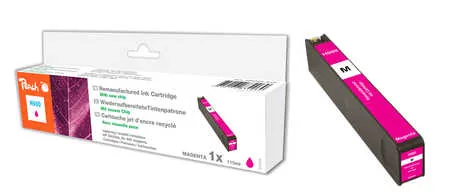 Peach  cartouche d'encre magenta compatible avec
 No. 980 m, D8J08A HP OfficeJet Enterprise Color Flow X 585 z MFP
