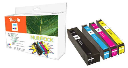 Peach  Combi Pack compatible avec
 No. 980, D8J07A, D8J08A, D8J09A, D8J10A HP OfficeJet Enterprise Color Flow X 585 z MFP
