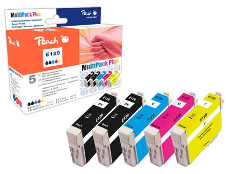 Peach  Multipack Plus, compatible avec
 T1295, T1291, C13T12954010 Epson WorkForce 630