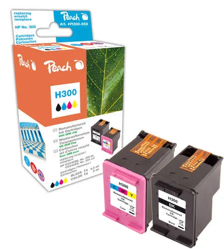 Peach  Multi Pack, compatible avec
 No. 300, CN637EE HP DeskJet F 4213