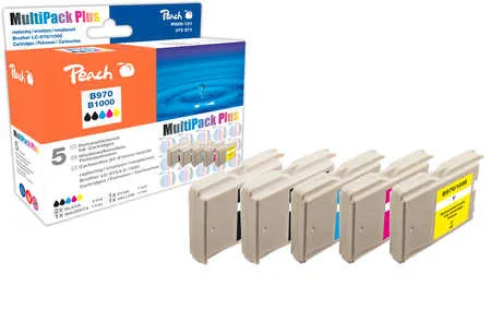 Peach Multipack Plus  compatible avec
 LC-970/LC-1000VALBP Brother DCP-150 Series
