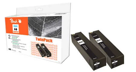 Peach  Twinpack cartouche d'encre noire compatible avec
 No. 980 bk*2, D8J10A*2 HP OfficeJet Enterprise Color Flow X 585 z MFP
