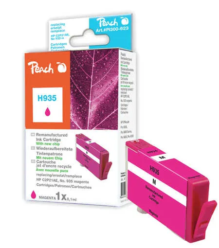 Peach  cartouche d'encre magenta compatible avec
 No. 935 m, C2P21A HP OfficeJet 6820