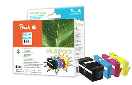 Peach  Combi Pack compatible avec
 No. 934XL, No. 935XL, C2P23A, C2P24A, C2P25A, C2P26A HP OfficeJet 6820