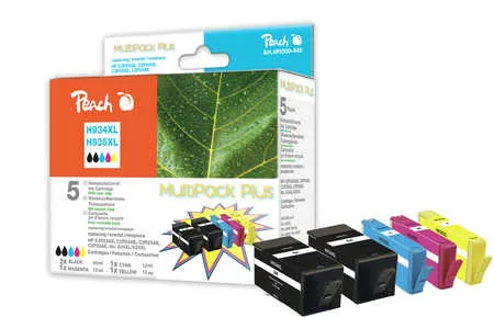 Peach  Combi Pack Plus compatible avec
 No. 934XL, No. 935XL, C2P23A*2, C2P24A, C2P25A, C2P26A HP OfficeJet 6820