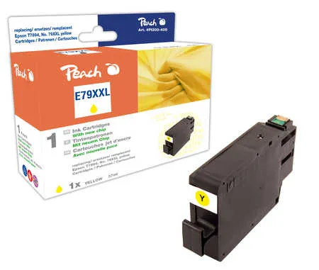 Peach  cartouche d'encre XXL yellow, compatible avec
 No. 79XXL y, C13T78944010 Epson WorkForce Pro WF-5600 Series