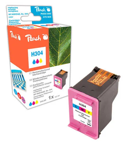 Peach Tête d'impression  couleur, compatible avec
 No. 304 C, N9K05AE HP DeskJet 3720 Series