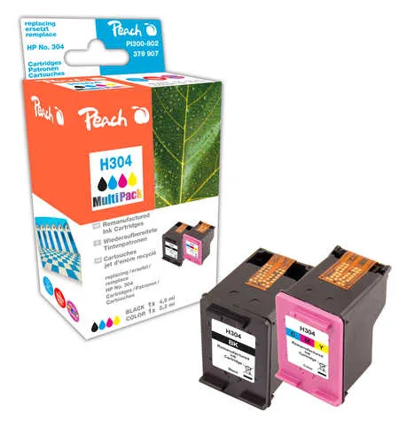 Peach  Multipack compatible avec
 No. 304, N9K06AE, N9K05AE HP DeskJet 3720 Series