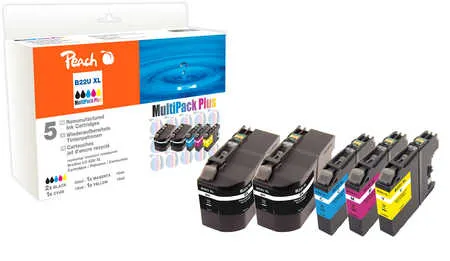 Peach Multipack Plus  compatible avec
 LC-22UXL Brother DCPJ 785 DW