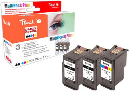 Peach  Multipack Plus compatible avec
 PG-545XL*2, CL-546XL, 8286B013 Canon Pixma IP 2820