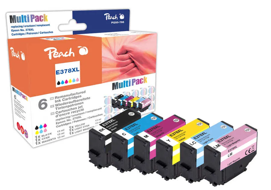 Peach  Multipack compatible avec
 T3798, No. 378XL, C13T37984010 Epson Expression Photo XP-8500 Series