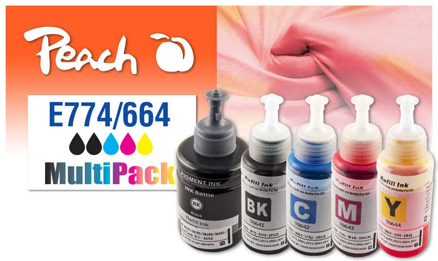 Peach  Multi Pack, compatible avec
 No. 664, No. 774 HP OfficeJet Pro 8017