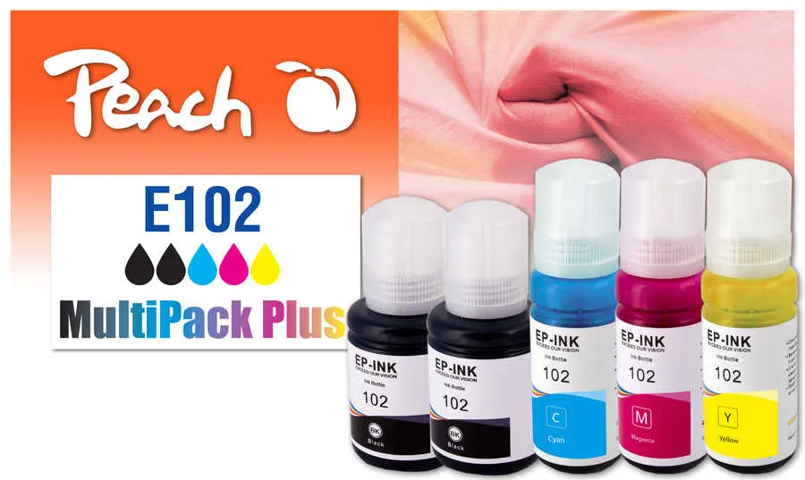 Peach Multipack Plus  compatible avec
 No. 102 Epson WorkForce STC 2100