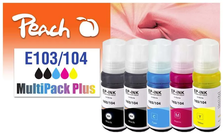 Peach Multipack Plus  compatible avec
 No. 103, No. 104 Epson EcoTank ET-2710