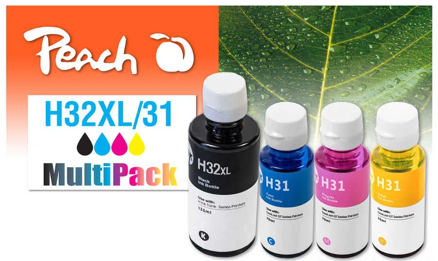 Peach  Multi Pack, compatible avec
 No. 32XL, No. 31 HP Smart Tank 5105