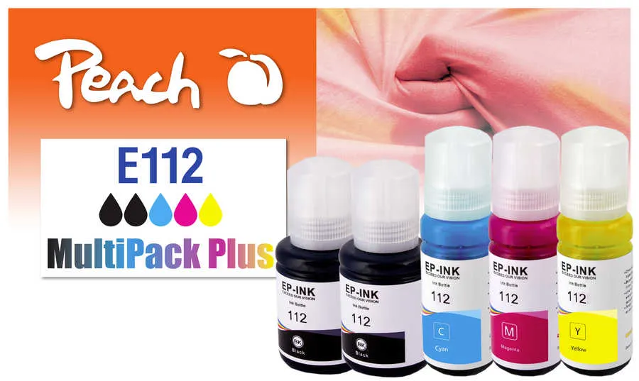 Peach Multipack Plus  compatible avec
 No. 112 Epson EcoTank Pro L 6580
