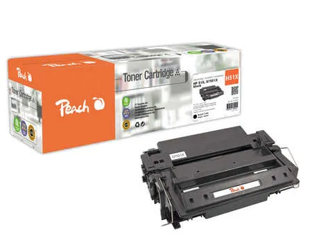 Peach  Toner Module noire, compatible avec
 No. 51XBK, Q7551X HP LaserJet P 3005 Series
