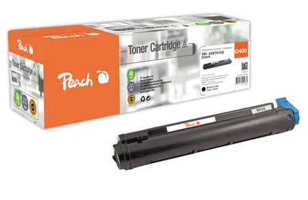 Peach  Toner Module noire, compatible avec
 43979102 OKI MB 470