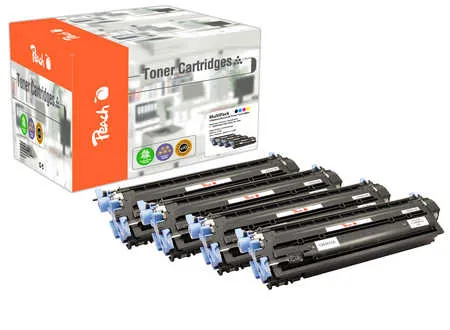 Peach Multipack , compatible avec
 No. 124A, Q6000A, Q6001A, Q6002A, Q6003A HP Color LaserJet CM 1015 MFP