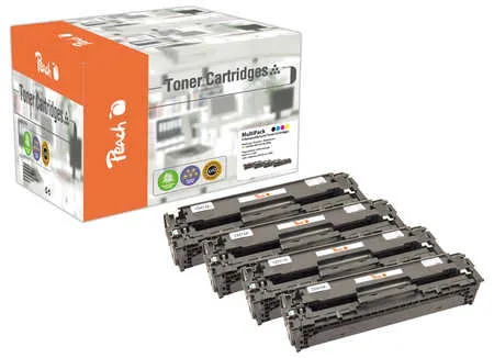 Peach Multipack , compatible avec
 No. 305A, CE410A, CE411A, CE412A, CE413A HP LaserJet Pro 300 Series