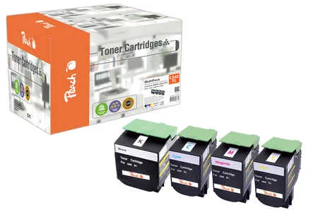 Peach Multipack , compatible avec
 C540H2 Lexmark C 543 DN