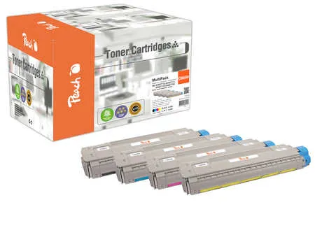 Peach Multipack , compatible avec
 43698501 OKI C 8600 N