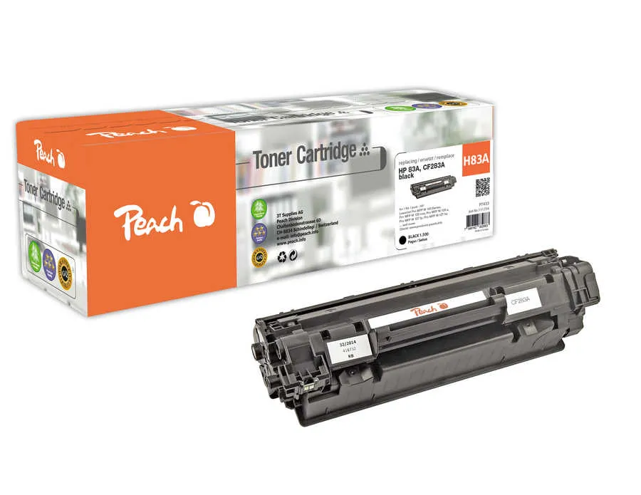 Peach  Toner Module noire, compatible avec
 No. 83A, CF283A HP LaserJet Pro MFP M 128 fp