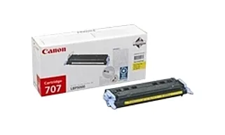 Original Cartouche de toner jaune originale
 CRG-707Y, 9421A004  Canon iSENSYS LBP-5000