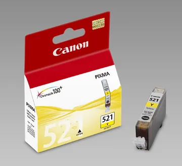 Original Cartouche d'encre jaune originale
 CLI-521y, 2936B001 Canon Pixma IP 4600 X