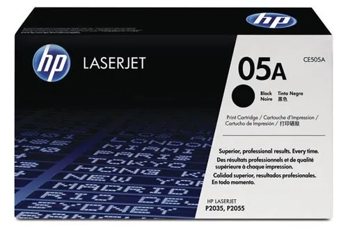 Original Cartouche de toner noir originale
 No. 05A BK, CE505A HP LaserJet P 2057 X