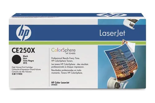 Original Toner original noir HY 
 No. 504X BK, CE250X HP Color LaserJet CM 3530 FS MFP