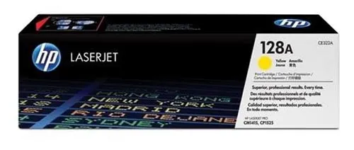 Original Cartouche de toner jaune originale
 No. 128A Y, CE322A HP LaserJet Pro CP 1525