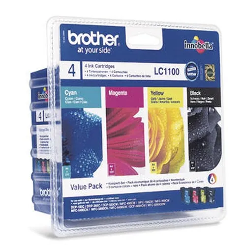 Original Encre originale paquet valeur, noir, couleur
 LC-1100VALBP Brother DCP-380 Series
