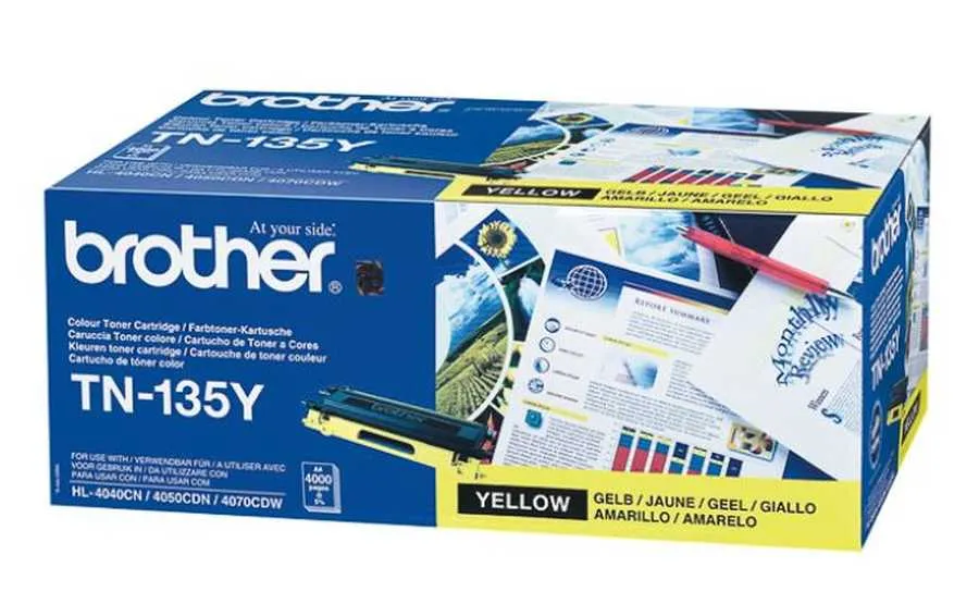 Original Cartouche de toner jaune originale
 TN-135Y Brother HL-4070 CDW
