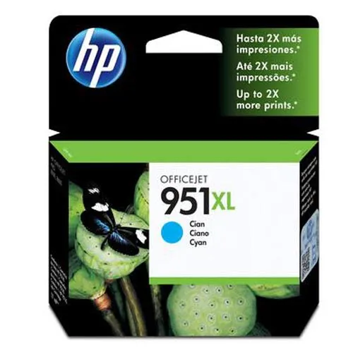 Original Cartouche d'encre cyan originale
 No. 951XL c, CN046A HP OfficeJet Pro 251 dw