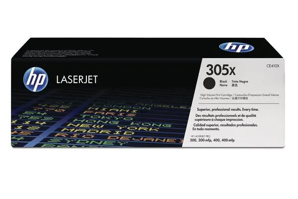 Original Cartouche toner original HY, noir
 No. 305X BK, CE410X HP LaserJet Pro 300 Series