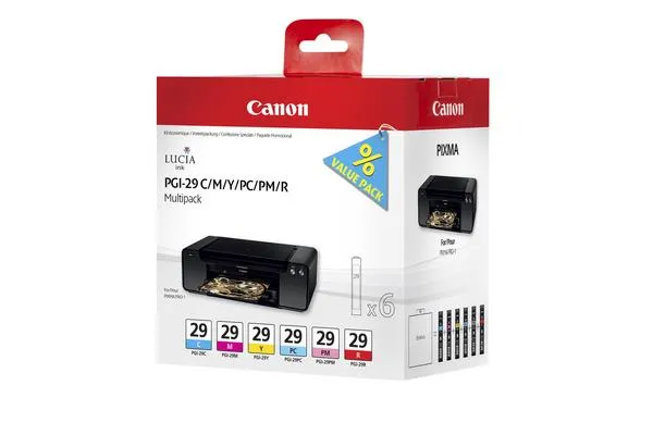 Original Cartouches d'encre Multipack originale CMY/PC/PM/R Canon Pixma PRO-1