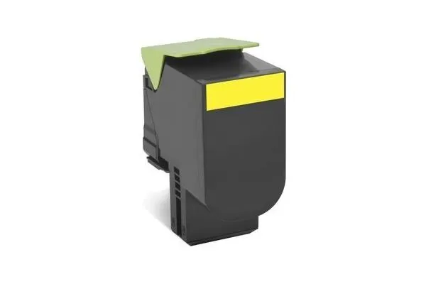 Original Cartouche de toner jaune originale
 80C20Y0 Lexmark CX 410 dte