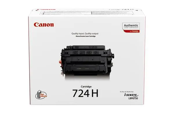 Original Cartouche de toner noir XL originale
 CRG-724H, 3482B002 Canon iSENSYS LBP-6750 dn
