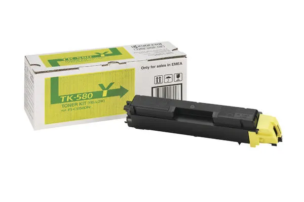 Original Cartouche de toner jaune originale
 TK-580Y Kyocera FSC 5150 DN