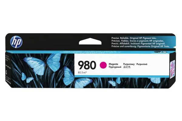 Original Cartouche d'encre magenta originale
 No. 980 m, D8J08A HP OfficeJet Enterprise Color Flow X 585 z MFP