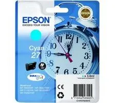 Original Cartouche d'encre cyan originale
 T2702, No. 27 c, C13T27024010 Epson WorkForce WF-3600 Series