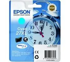 Original Cartouche d'encre cyan originale, XL
 T2712, No. 27XL c, C13T27124010 Epson WorkForce WF-3600 Series