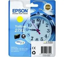 Original Cartouche d'encre jaune originale, XL
 T2714, No. 27XL y, C13T27144010 Epson WorkForce WF-3600 Series