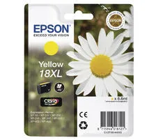 Original Cartouche d'encre jaune originale, XL
 No. 18XL y, C13T18144010 Epson Expression Home XP-302