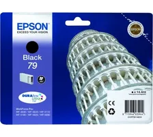 Original Cartouche d'encre noire originale
 No. 79 bk, C13T79114010 Epson WorkForce Pro WF-4630 DWF